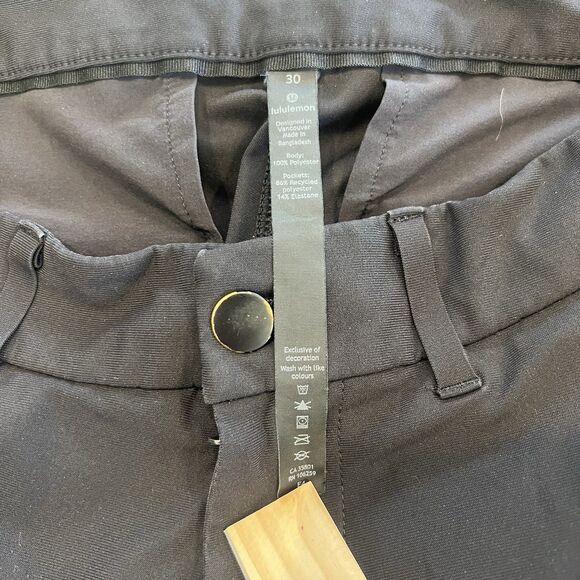 Lululemon Men’s ABC 5 Pocket Pants - Black - Size 30 - Picture 4 of 8